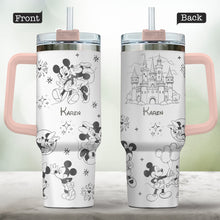 Load image into Gallery viewer, Personalized Mouse Tumbler with Handle Custom Name Gift for Kids