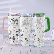 Load image into Gallery viewer, Personalized Mouse Tumbler with Handle Custom Name Gift for Kids
