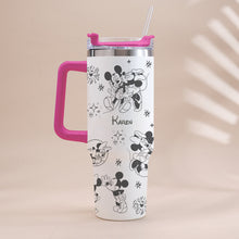 Load image into Gallery viewer, Personalized Mouse Tumbler with Handle Custom Name Gift for Kids