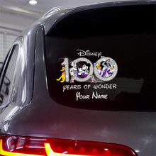 Load image into Gallery viewer, Personalized Disney 100 Years of Wonder Decal for Car or Wall