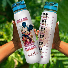 Load image into Gallery viewer, Personalized Disney Water Tracker Bottle Custom Name Gift