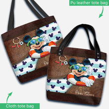 Load image into Gallery viewer, Personalized Pool-Themed Tote Bag with Mickey Design