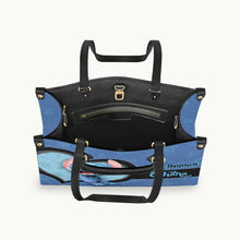 Load image into Gallery viewer, Personalized Leather Handbag Custom Name Ohana Gift for Mom