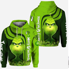 Load image into Gallery viewer, Personalized Grinch Hoodie and Leggings Custom Name Christmas Gift