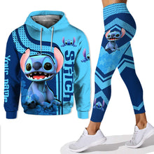 Load image into Gallery viewer, Personalized Stitch Hoodie and Leggings Set Custom Name Gift