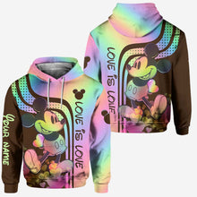 Load image into Gallery viewer, Personalized LGBT Support Hoodie and Leggings Custom Name Gift for Couples