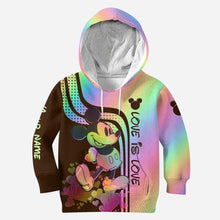 Load image into Gallery viewer, Personalized LGBT Support Hoodie and Leggings Custom Name Gift for Couples