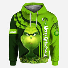 Load image into Gallery viewer, Personalized Grinch Hoodie Custom Name Holiday T-Shirt Gift