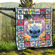 Load image into Gallery viewer, Personalized Ohana Quilt Custom Name Family Gift Cozy Soft