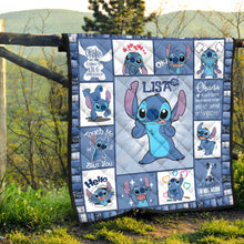 Load image into Gallery viewer, Personalized Ohana Quilt Custom Name Cozy Blanket Gift