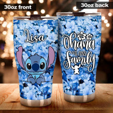 Load image into Gallery viewer, Personalized Ohana Tumbler Custom Name Family Gift 20oz