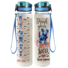 Load image into Gallery viewer, Personalized Ohana Water Tracker Bottle with Infuser for Kids