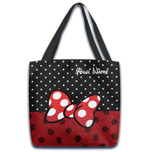 Load image into Gallery viewer, Personalized Mouse Ears Tote Bag Custom Name Gift for Kids