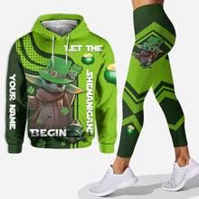 Load image into Gallery viewer, Personalized St. Patrick's Day Hoodie & Leggings Set for Fun