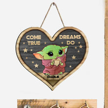 Load image into Gallery viewer, Personalized Heart Wood Sign with 3D Pattern Custom Gift for Kids