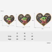 Load image into Gallery viewer, Personalized Heart Wood Sign with 3D Pattern Custom Gift for Kids