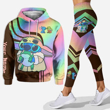Load image into Gallery viewer, Personalized Hoodie and Leggings Set Custom Name Gift for Mom