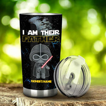 Load image into Gallery viewer, Personalized Star Wars Tumbler Custom Name Gift for Dad