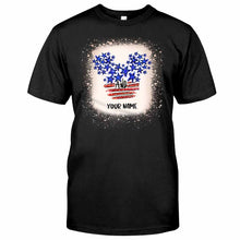 Load image into Gallery viewer, Personalized Stars And Stripes Mouse Ears T-Shirt & Hoodie for Independence Day
