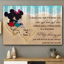Load image into Gallery viewer, Personalized Love Canvas Poster Custom Couple Names Gift