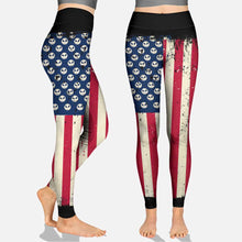 Load image into Gallery viewer, Personalized Independence Day Cross Tank Top & Leggings for Women