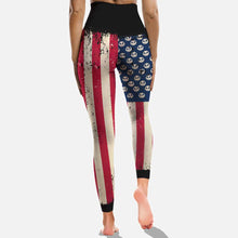 Load image into Gallery viewer, Personalized Independence Day Cross Tank Top & Leggings for Women