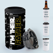 Load image into Gallery viewer, Personalized Stainless Steel Can Cooler I'm Their Father Gift