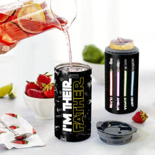 Load image into Gallery viewer, Personalized Stainless Steel Can Cooler I'm Their Father Gift