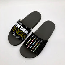Load image into Gallery viewer, Personalized Slide Sandals Custom Name Gift for Dad