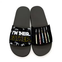 Load image into Gallery viewer, Personalized Slide Sandals Custom Name Gift for Dad