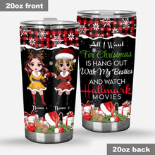 Load image into Gallery viewer, Personalized Christmas Tumbler Custom Friend Gift 20oz
