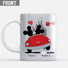 Load image into Gallery viewer, Personalized Couple Mouse Mug Custom Names Gift for Him/Her