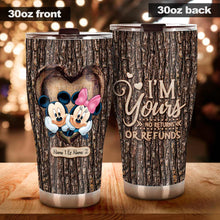 Load image into Gallery viewer, Personalized Mickey Mouse Tumbler Custom Names Gift for Couples