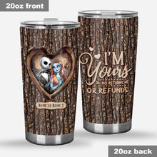 Load image into Gallery viewer, Personalized Gift Tumbler Custom Names I'm Yours Design