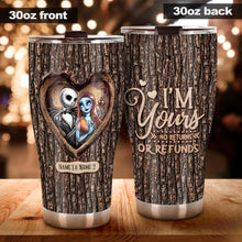 Load image into Gallery viewer, Personalized Gift Tumbler Custom Names I'm Yours Design