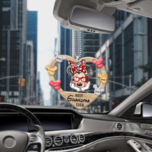 Load image into Gallery viewer, Personalized Best Grandma Ever Car Ornament Custom Name Gift