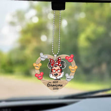 Load image into Gallery viewer, Personalized Best Grandma Ever Car Ornament Custom Name Gift