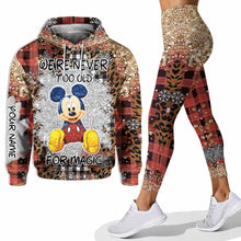 Load image into Gallery viewer, Personalized Christmas Mouse Hoodie and Leggings Set for Adults