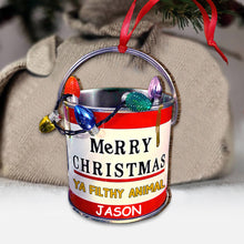 Load image into Gallery viewer, Personalized Christmas Ornament Merry Christmas Ya Filthy Animal Gift for Family