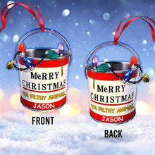 Load image into Gallery viewer, Personalized Christmas Ornament Merry Christmas Ya Filthy Animal Gift for Family
