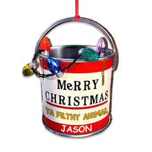 Load image into Gallery viewer, Personalized Christmas Ornament Merry Christmas Ya Filthy Animal Gift for Family