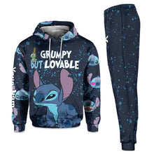 Load image into Gallery viewer, Personalized Grumpy But Lovable Hoodie & Sweatpants Set for Christmas Gift