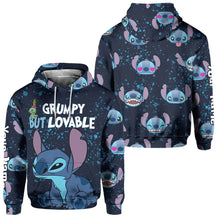 Load image into Gallery viewer, Personalized Grumpy But Lovable Hoodie & Sweatpants Set for Christmas Gift