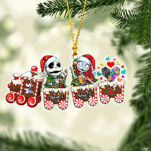 Load image into Gallery viewer, Personalized Nightmare Before Christmas Ornament with Custom Names Gift for Kids