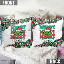 Load image into Gallery viewer, Personalized Grinch Christmas Throw Pillow Custom Name Gift