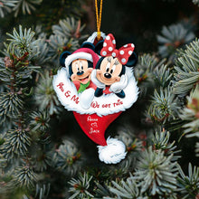 Load image into Gallery viewer, Personalized Christmas Mouse Ornament Custom Name Gift
