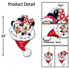 Load image into Gallery viewer, Personalized Christmas Mouse Ornament Custom Name Gift