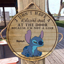 Load image into Gallery viewer, Personalized Ohana Round Wood Sign Custom Name Home Decor Gift