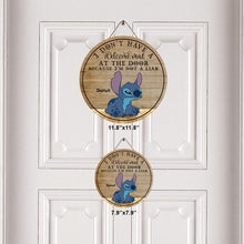 Load image into Gallery viewer, Personalized Ohana Round Wood Sign Custom Name Home Decor Gift