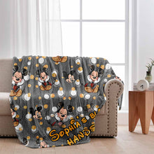 Load image into Gallery viewer, Personalized Mickey Mouse Blanket Custom Name Gift for Kids